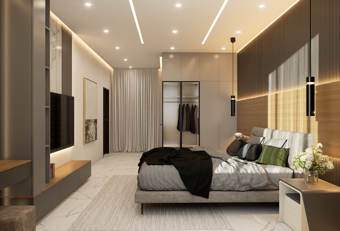 Cedar Villas bedroom interior render