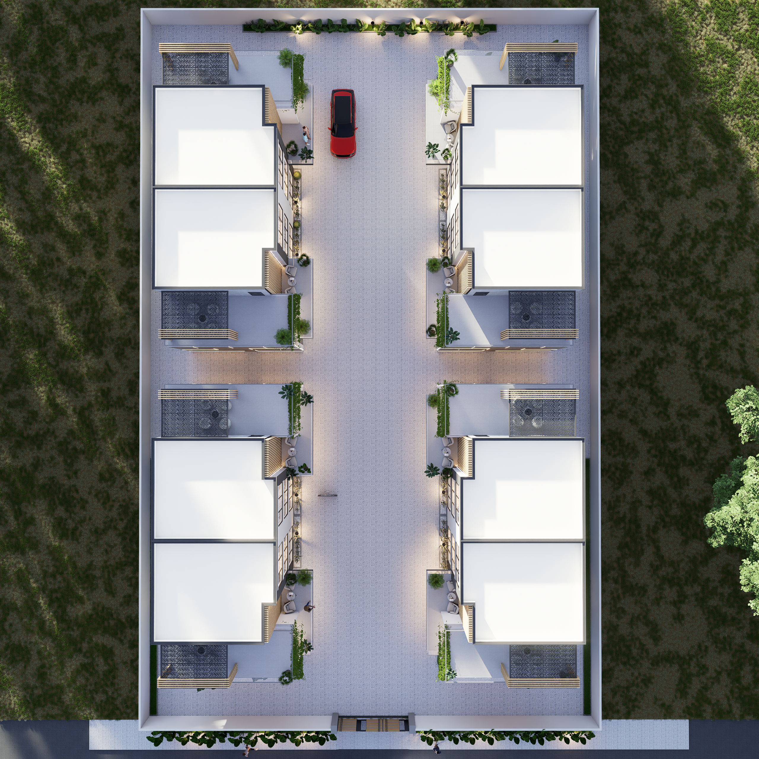 Cedar Villas site plan render