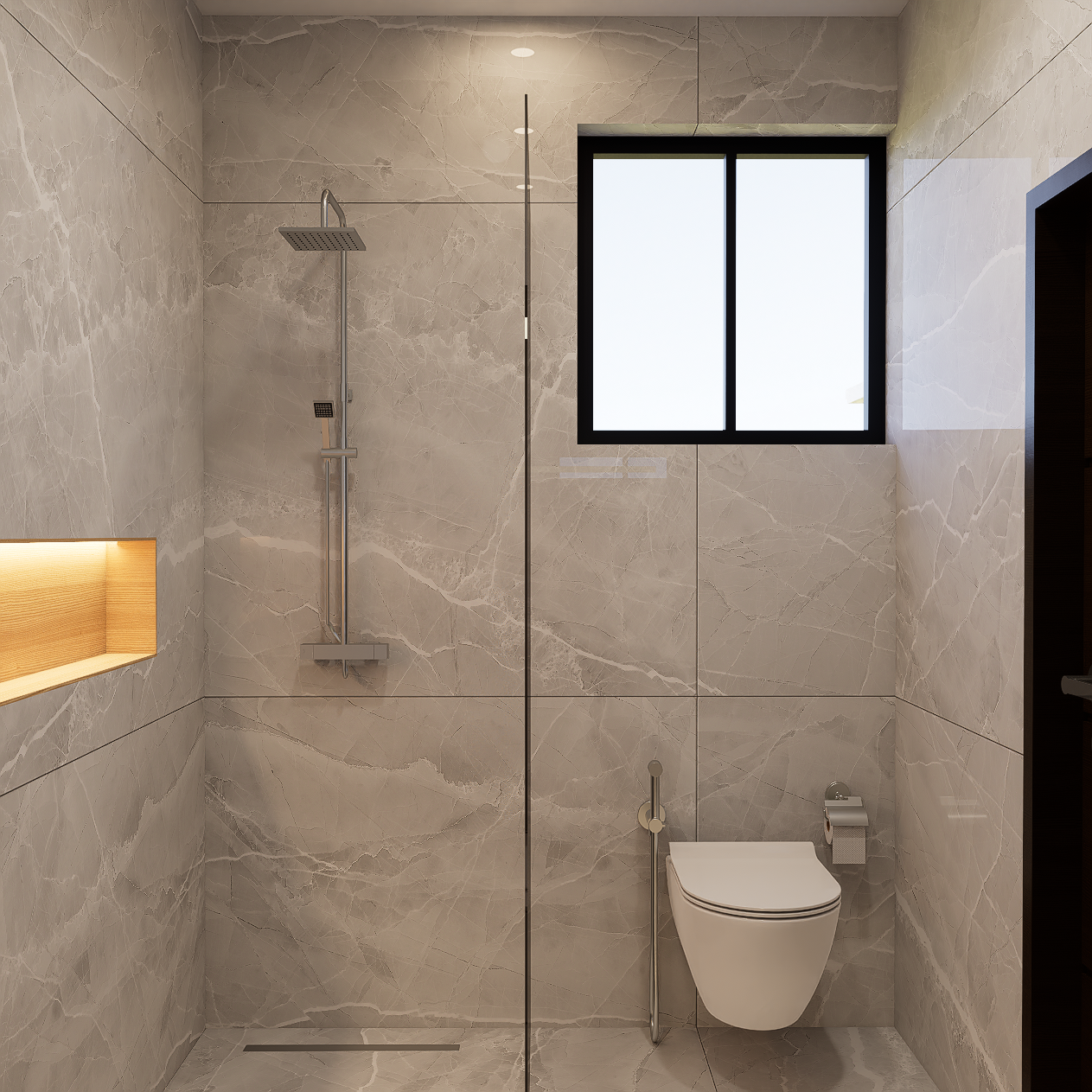 Cedar Villas bathroom render